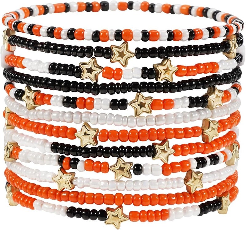 Briutn 4th of July Beaded Bracelets with American Flag Stars Charms USA Jewelry - Image 1